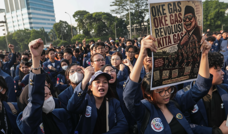 Mahasiswa Trisakti Masih Bertahan di DPR – 4.263 Personel Gabungan Disiagakan