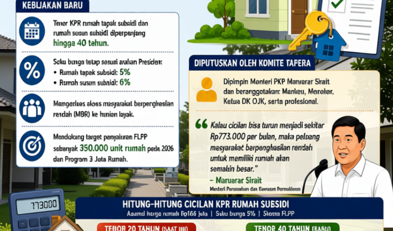 Key Strategy: BRIEF INSIGHT: KPR Subsidi Resmi Bisa 40 Tahun, Mampukah Mendongkrak Daya Beli dan Program 3 Juta Rumah?