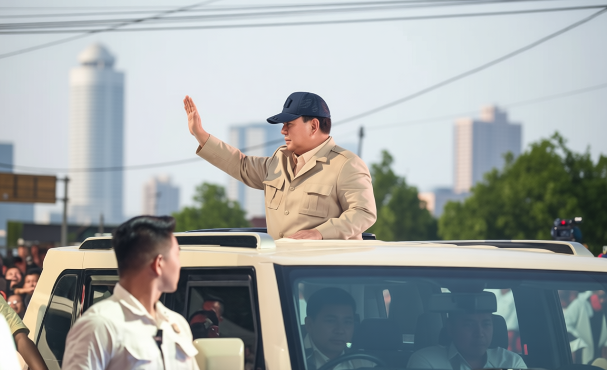 Official Announcement: Cerita Prabowo Naik Mobil Maung: Tetap Bangga Meski Sempat Bocor saat Hujan