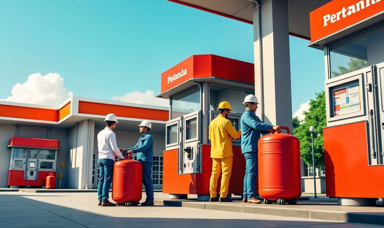 Historic Moment: Pertamina Turunkan Harga LPG Bright Gas Tabung 12 Kg di Riau