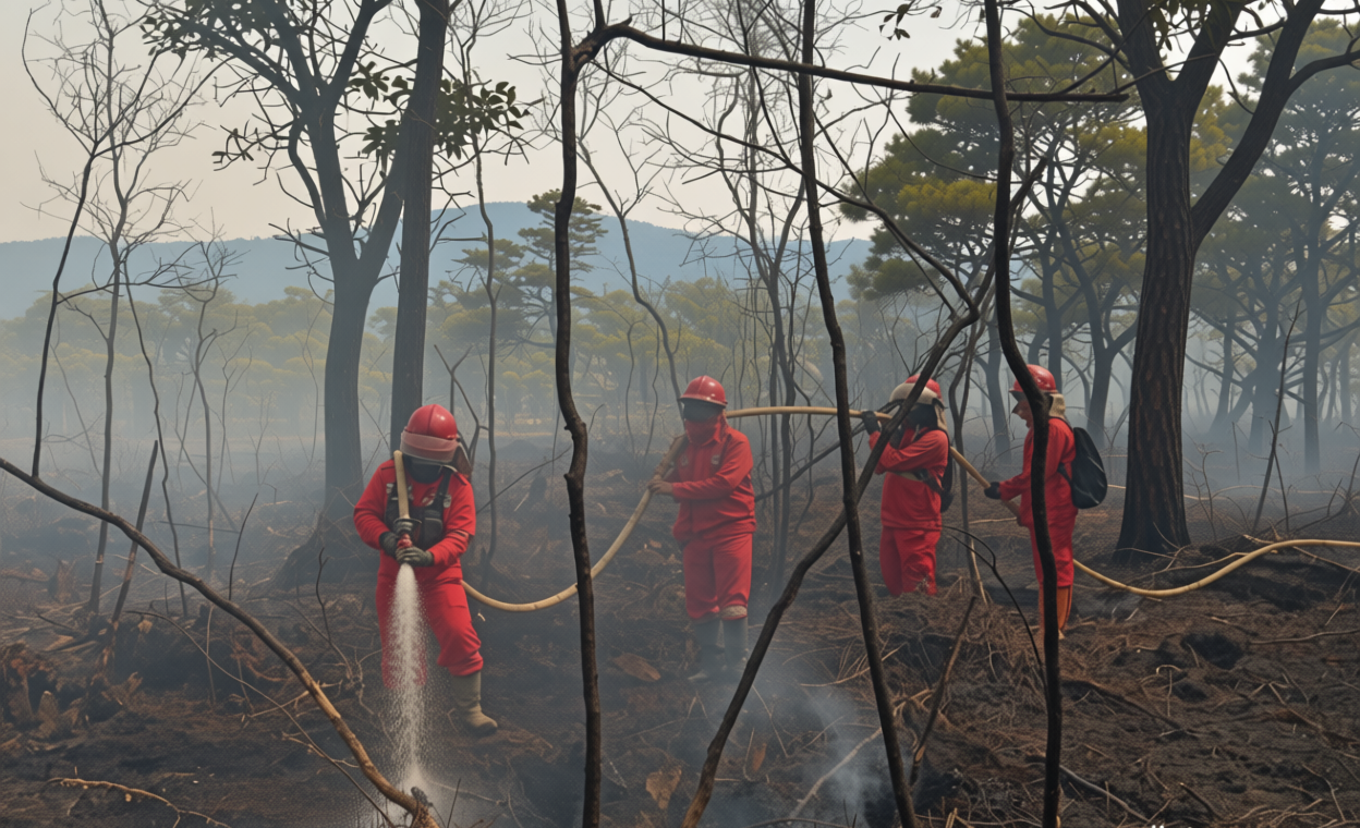 New Policy: Api Masih Membara di Lahan Gambut OKI, Operasi Udara dan Darat Diperkuat