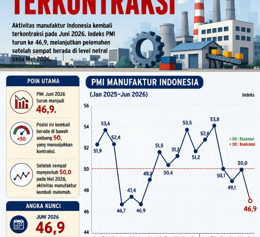 New Policy: BRIEF INSIGHT: PMI Manufaktur RI Kembali Kontraksi, Alarm bagi Industri Nasional