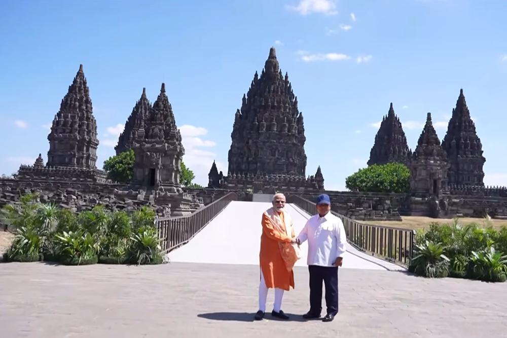 Announced: Di Depan PM Modi, Prabowo Tuturkan Relief Kisah Ramayana di Candi Prambanan